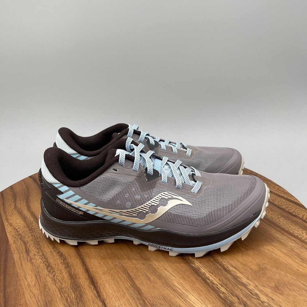 Saucony Peregrine 11 Shoes Womens Size 8.5 Gray Trail Running Hiking Walking